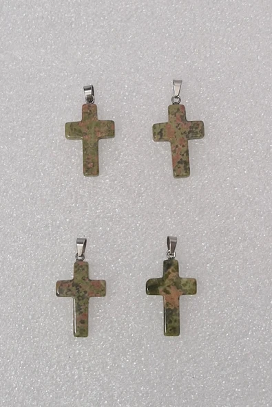 Unakit Taşı Haç Kolye 104-10 - 3