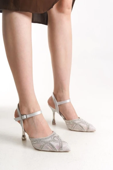 Pisagor Ps-32640 8,5 Cm Topuklu Kadın Stiletto Ayakkabı - 4