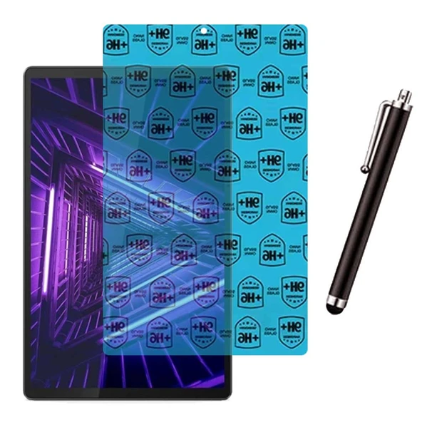 Samsung Galaxy Tab S6 Lite SM P610 Uyumlu Şeffaf Kılıf Cam Kalem Set - Resim 2