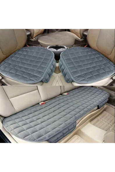 Audi A3 Soft Ortopedik Cepli Oto Kılıf- Minder Seti (3 parça) Antrasit