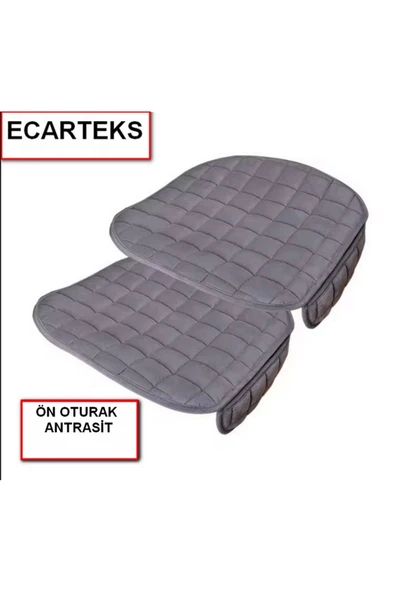 Audi A3 Soft Ortopedik Cepli Oto Kılıf- Minder Seti (3 parça) Antrasit - 3