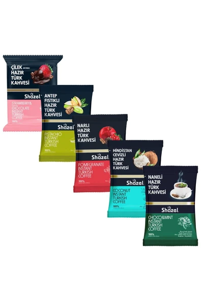 Shazel Special Seri 5 'li 100g X 5 Adet Çilekli/antep Fıstıklı/narlı/hindistan Cevizili/naneli (AROMALI)