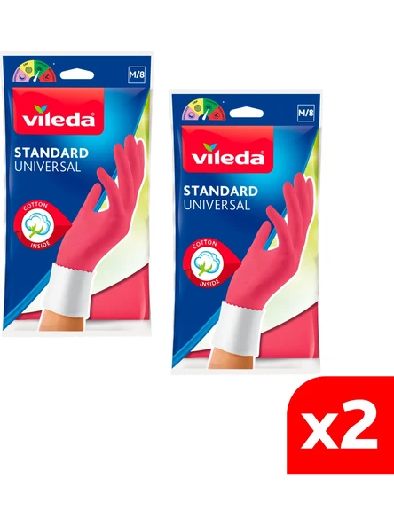 Vileda Universal Standart Eldiven Orta M/8 x 2 Adet