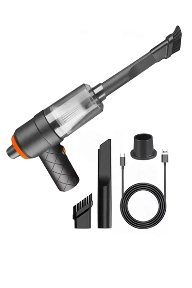 Tilbe Home Portatif Şarjlı Araç içi Süpürgesi Vakumlu Kablosuz Pratik Toz Kül Temizliği Filtreli Mini Süpürge - 4