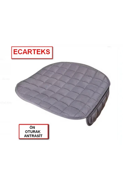 Audi A3 Soft Ortopedik Cepli Oto Kılıf- Minder Seti (3 parça) Antrasit - 4