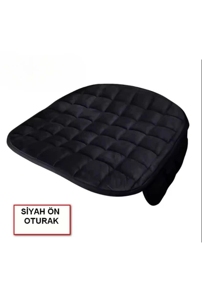 Araba Koltuk Soft Ortopedik Cepli Oto Kılıf- Minder Seti (3 parça) Siyah - Resim 2