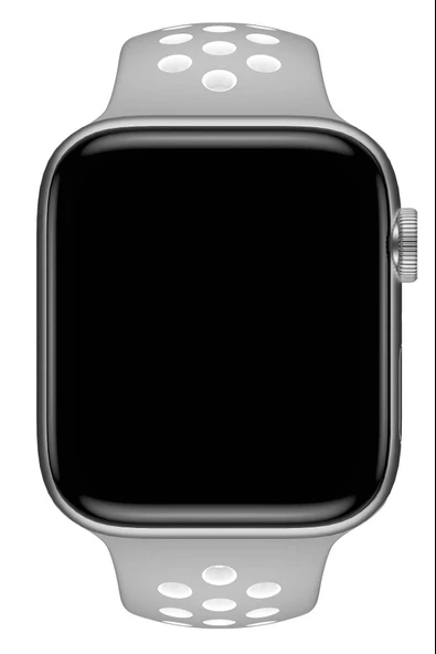Apple Watch Series 6 40 MM Fileli Kordon Gri-Beyaz - 3