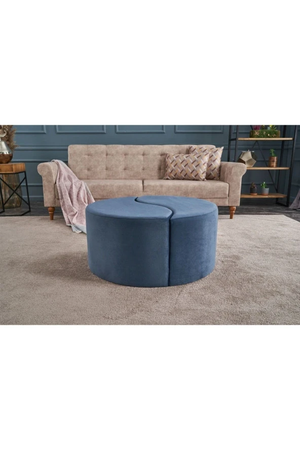 Evdebiz Alis Puf Mavi - 2