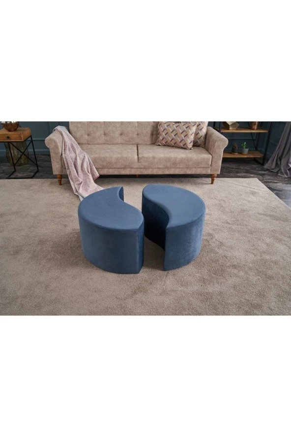 Evdebiz Alis Puf Mavi - 3