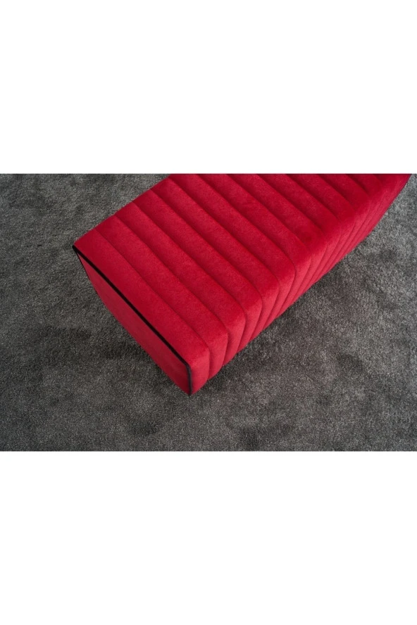 Evdebiz Kırmızı Mabel Puf - 4