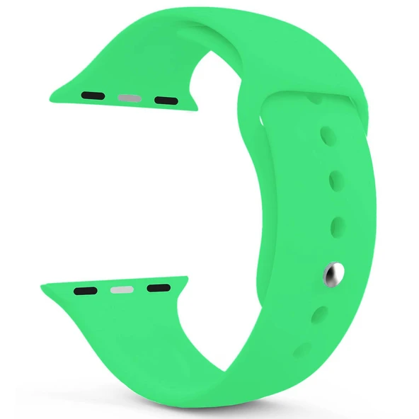 Apple Watch Series 5 44 MM Silikon Kordon Yeşil