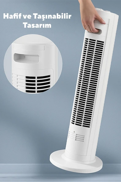KUMTEL KTF-258W Kule Vantilatör - Beyaz