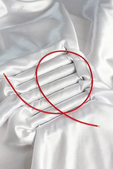 Mıknatıslı Kırmızı Renk Sarmal Kadın Bileklik - EBJ250530W34284 - Resim 2