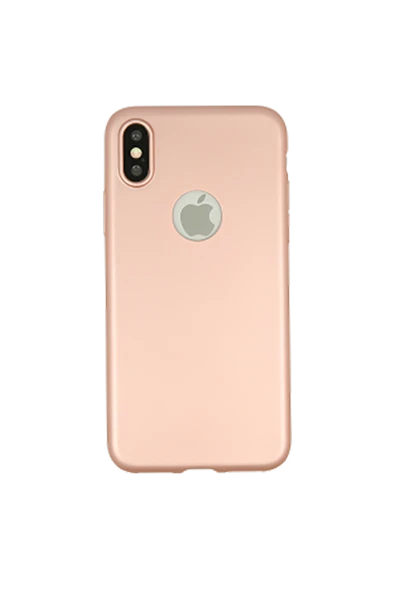 Apple iPhone X Premium Silikon Kılıf Rose Gold