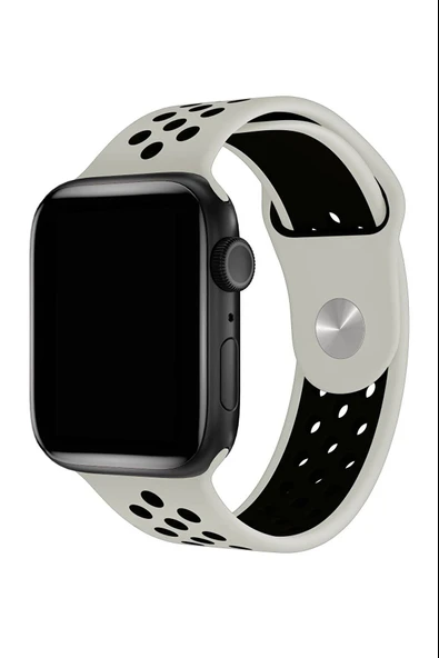 Apple Watch Series 9 41 MM Fileli Kordon Gri-Siyah - 3