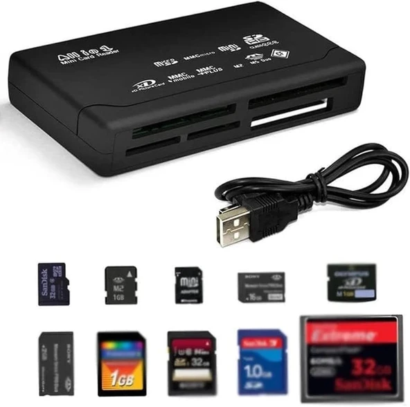 Plentiful Çoklu Kart Okuyucu Usb Micro Sd Sd Mini Sd Sd Hc Card Reader