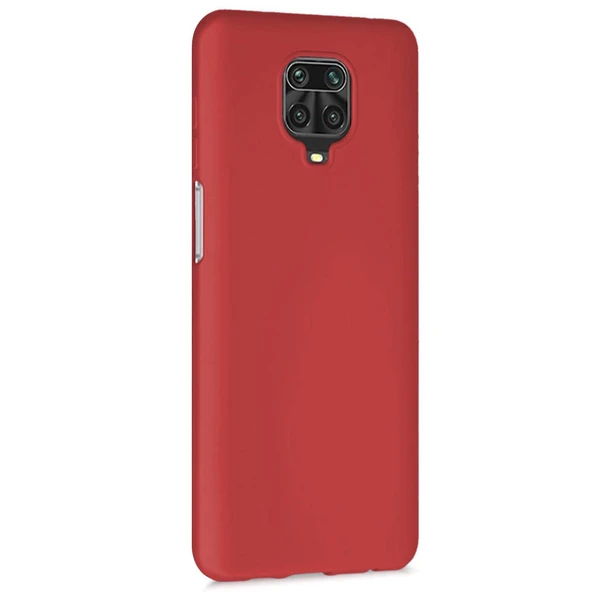 Xiaomi Redmi Note 9 Pro Premium Silikon Kılıf Bordo