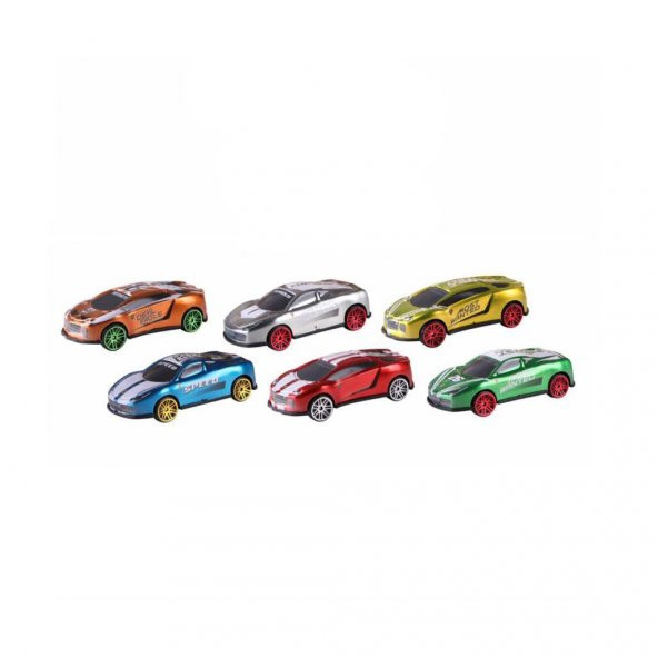 Farbu Oyuncak Toysan 20 li Speed Racer Diecast Metal Araba TOY-35 - 2