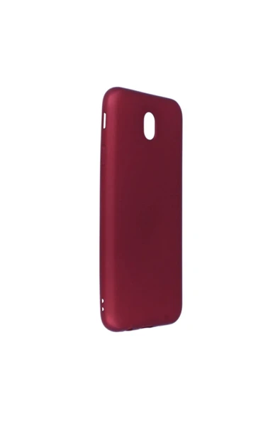 Samsung Galaxy J7 Pro Premium Silikon Kılıf Bordo