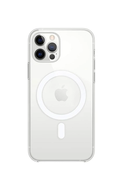 İPhone 16 Pro için Kılıf Kamera Korumalı Magsafe Wireless Şarj Özellikli Şeffaf Kılıf - 1
