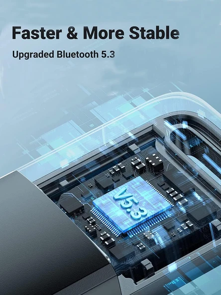 Plentiful Bluetooth Adaptör 5.3 USB Bluetooth Dongle Kablosuz Masaüstü Laptop PC Tak/Çalıştır Windows 11/10/8.1/7 ile Uyumlu - 3