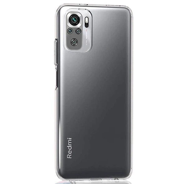 Xiaomi Redmi Note 10S Premium Silikon Kılıf Şeffaf