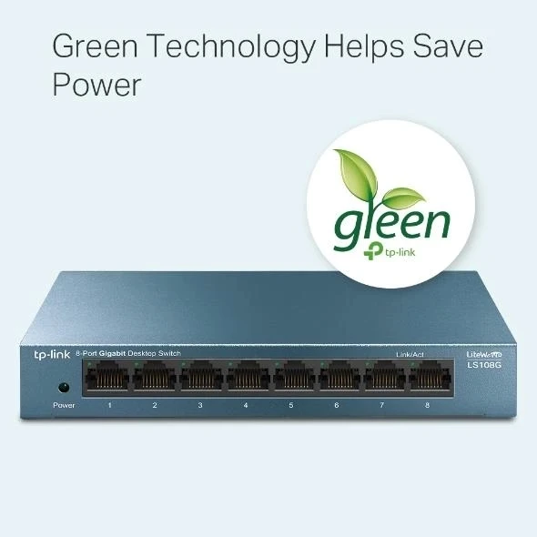 ONTECH - Tp-lınk Ls108g 8 Port Gıgabıt Metal Kasa Swıtch