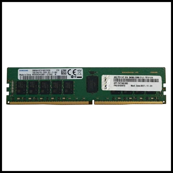 Lenovo 4x77a77495, 16gb, 3200mhz, Ddr4, Ecc, Cl22, Udımm, St50 Uyumlu, Server Ram