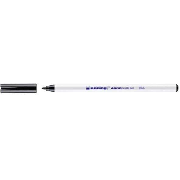 Edding T-Shırt Kalemi Yuvarlak Uçlu 1 MM Siyah (10 lu paket)4600