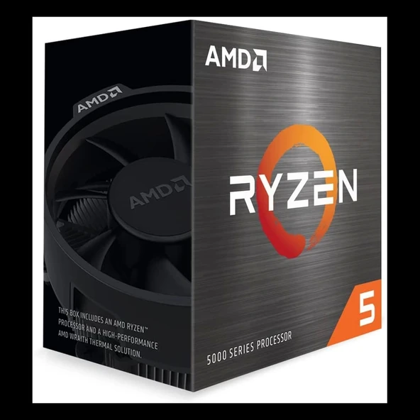 Amd Ryzen 5 5600 6 Core, 3,50-4.40ghz,  35mb Cache, 65w, Wraith Stealth Fan, Am4 Soket, Box (kutulu) (dahili Grafik Yok,