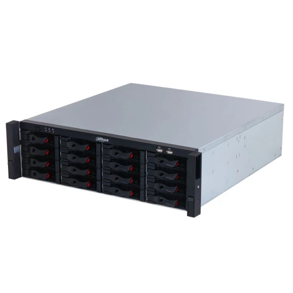 Dahua  Nvr616h-128-xı, 128kanal, 32mpix, H265+, 16 Hdd, 1080p Kayıt, 1024 Mbps Bant Genişliği, 4 Port 2500 Mbps Lan, Raı