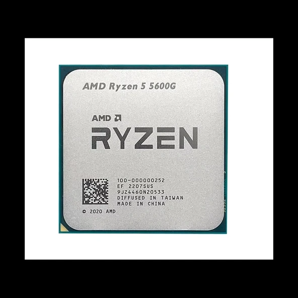 Amd Ryzen 5 5600g 6 Core, 3,90-4.40ghz,19mb Cache,  45-65w, Radeon Grafikleri, Am4, Tray, (dahili Grafik Var, Fan Yok)