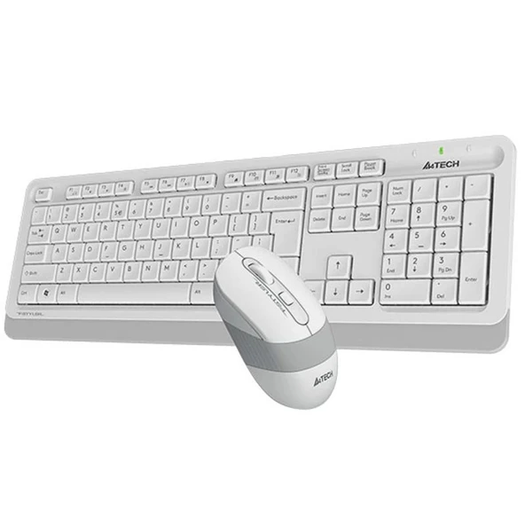 ONTECH - A4 Tech Fg1010 Beyaz Q Mm 2.4g Kablosuz Klavye Mouse Set - 3