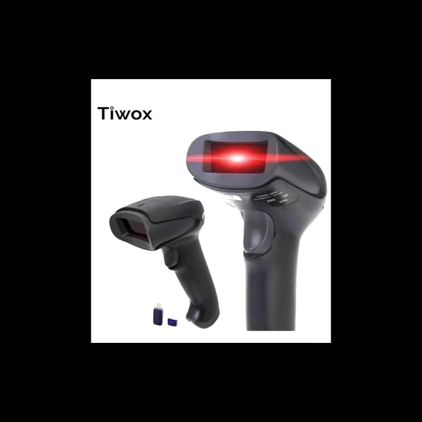 Tiwox Vsk-118+, El Tipi, Laser, 2d Karekod, Kablosuz, Barkod Okuyucu (mini Usb Dongle İle Birlikte)