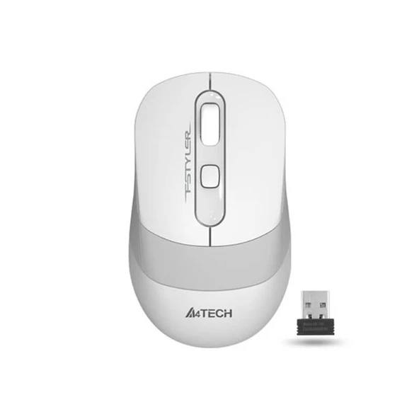 ONTECH - A4 Tech Fg10 Beyaz 2.4g Nano 2000dpı Kablosuz Mouse
