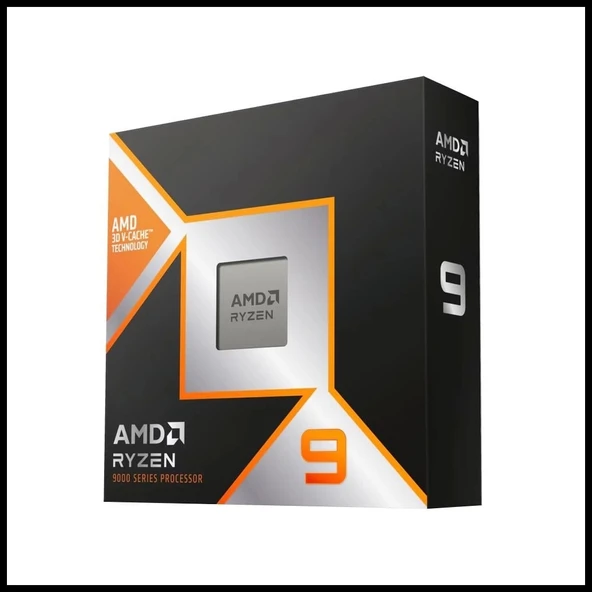 Amd Ryzen 9 9900x3d 12 Core, 4,40-5.50ghz, 128mb Cache, 120w,  Am5 Soket, Box (kutulu) (dahili Grafik Var, Fan Yok)