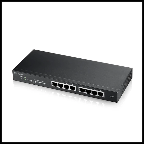 Zyxel Gs1915-8, 8 Port, Gigabit, Yönetilebilir, Masaüstü Akıllı Switch