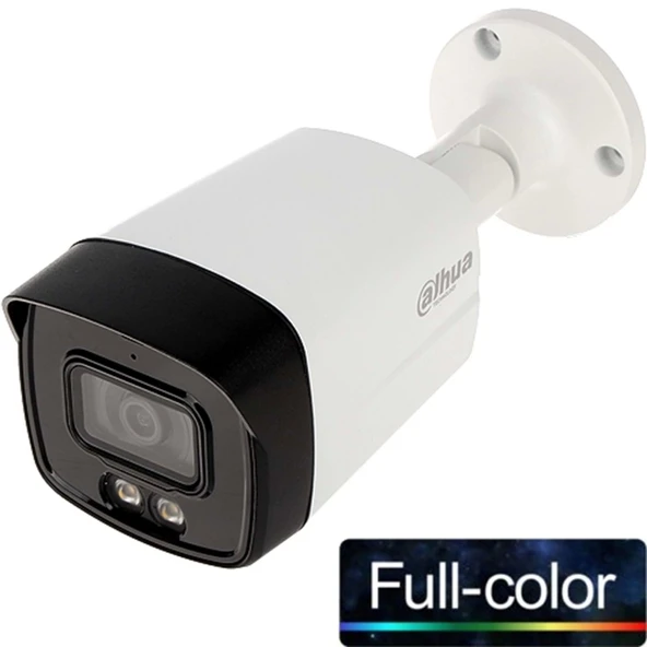 Dahua Hac-hfw1209tlmp-a-led-0360b, 2mpix, 3.6mm Lens, 40 Mt Gece Görüşü, Full Color, Dahili Mikrofon, 4 In 1, Ip67, Bull