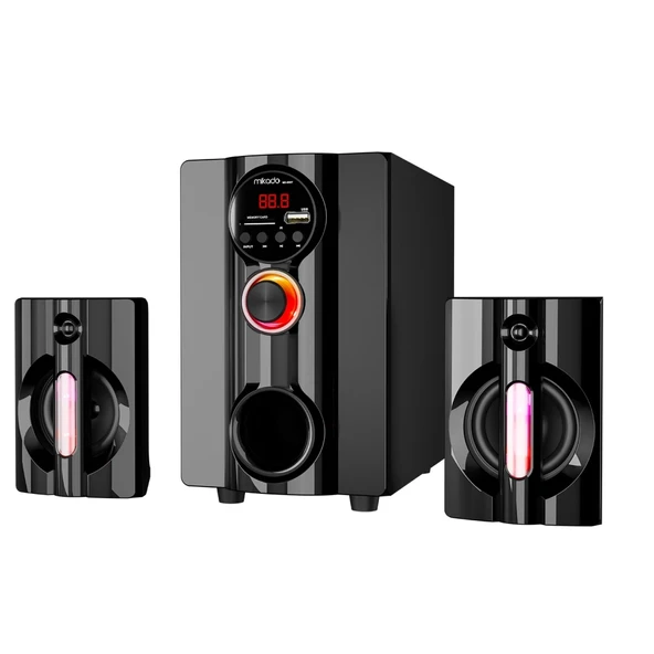 Mıkado Md-95bt, 20w, 2+1, Masaüstü, Fm/bt/sd/usb, Rgb Aydınlatma, Siyah Kasa, Speaker - 5