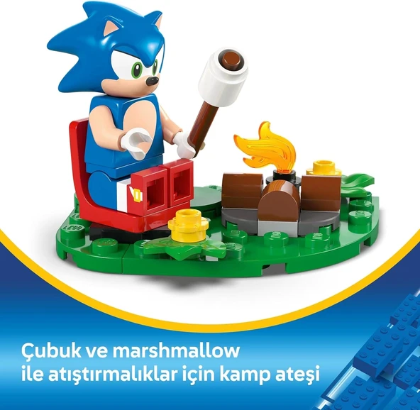LEGO Sonic The Hedgehog: Sonic’in Kamp Ateşi Çarpışması 77001, 7 Yaş Oyuncak Yapım Seti ,177 Parça - 4