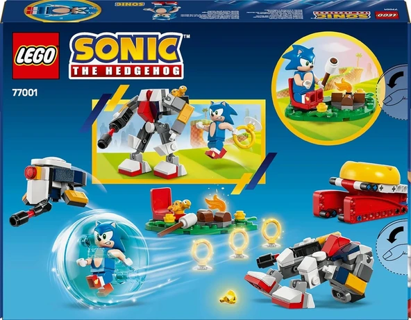LEGO Sonic The Hedgehog: Sonic’in Kamp Ateşi Çarpışması 77001, 7 Yaş Oyuncak Yapım Seti ,177 Parça - 5