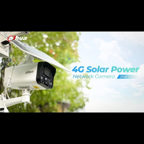 Dahua Ipc-hfw2441dg-4g-sp-b-max  4mpix, 3,6mm   Lens, H265+, 30mt Gece Görüşü, Dahili Mikrofon, Ip67,  Solar(güneş Enerj