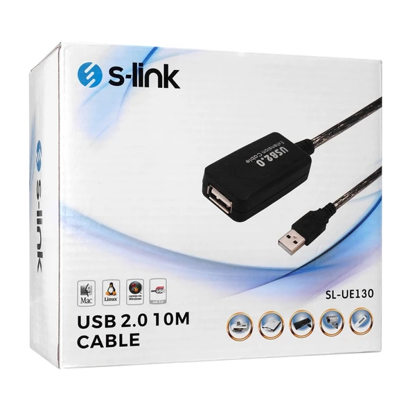 S-lınk Sl-ue130, Güçlendirilmiş Usb Uzatma Kablosu 10 Metre - 3