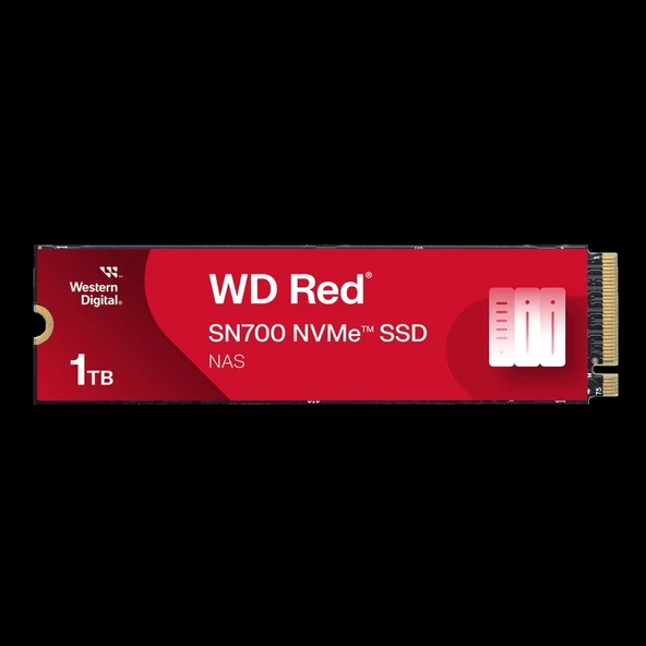 Wd Red Sn700, Wds100t1r0c, 1tb, 3430/3000, Server Ve Nas İçin Enterprise, Gen3, Nvme Pcıe M.2 2280,  Ssd