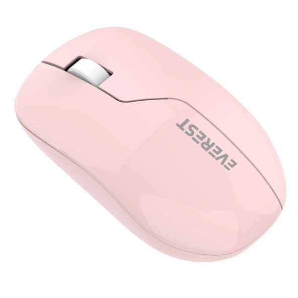 Everest Smw-973, Pembe, Usb Nano 2,4g Kablosuz, 1200dpi, Optik, 4 Tuşlu, Mouse