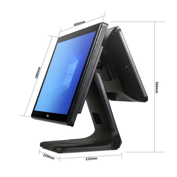 ONTECH - Tıwox Tp-7610d 18.5" I7 10.nesil(10710)128gb Nwme Ssd 8gb Ddr4 Ram 1366x768 Dokunmatik Pos Pc +13.2" Müşteri Ek - 2