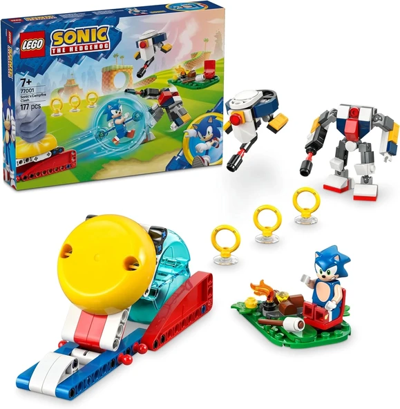 LEGO Sonic The Hedgehog: Sonic’in Kamp Ateşi Çarpışması 77001, 7 Yaş Oyuncak Yapım Seti ,177 Parça