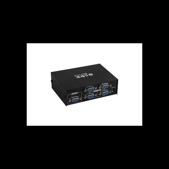 S-link Msv-1415, 4xvga, D-sub Monitör Çoklayıcı, 150mhz (1pc-4monitör)