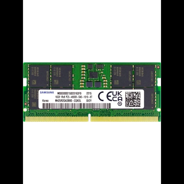 Samsung Samso4800/16, 16gb, Ddr5, 4800mhz,  Cl46, 1.1v Notebook Ram (m425r2ga3bb0--cQkol)