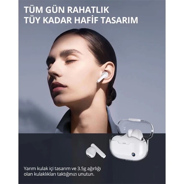 ONTECH - Aukey Ep-m2-wh 13mm Sürücülü Bluetooth 5.3 Ipx4 Kablosuz Kulaklık - 2